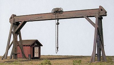 BTS McCabe Timber Gantry - Kit - 4-7/8 x 8-15/16 HO Scale Model Railroad Building #27491