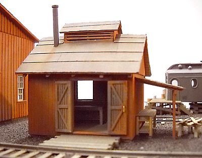 BTS McCabe Blacksmith Shop - Kit - 3-1/2 x 2-2/5 HO Scale Model Railroad Building #27492