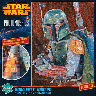 Buffalo-Games Photomosaic Star Wars Boba Fett 1000pcs Jigsaw Puzzle 600-1000 Piece #10613