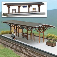 Busch Train Station Platform Kit O Scale Model Railroad Building Accessory #10002