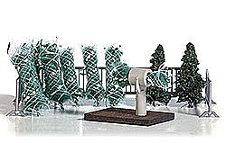 Busch Christmas Tree Sale Scene Model Railroad Tree #1182