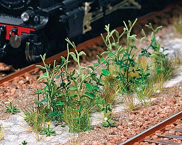 Busch Bad Weeds - Kit HO Scale Model Railroad Grass Earth #1252