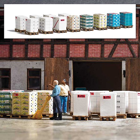 Busch Pallets with Boxes