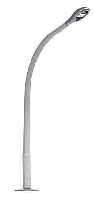 Busch Street Lamp with Curved Concrete Mast, Teardrop Lamp Yellow LED, 3  7.7cm