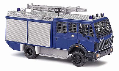 Busch 1988 Mercedes-Benz SK88 Emergency Truck Police HO Scale Model Railroad Vehicle #43857