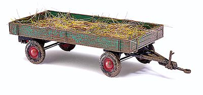 Busch 1958 Schtzle Low-Sided Farm Trailer With Manure Load HO Scale Model Railroad Vehicle #44974