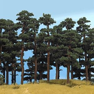 Busch Pine Trees - 5-1/8 & 5-3/4'' HO Scale Model Railroad Tree #6141