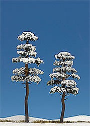 Busch Snow Covered Trees 2/ - HO-Scale (2)