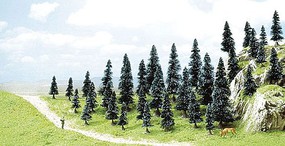Busch Spruce trees 50-110mm 35/ HO-Scale (35)