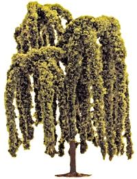Busch Deciduous Trees - Weeping Willow 4-3/4 pkg(2) HO Scale Model Railroad Tree #6650