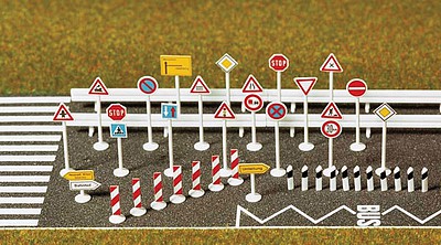 Busch Traffic Sign Set - N-Scale