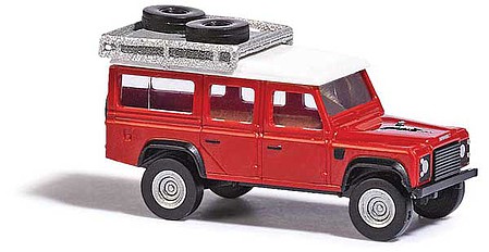 Busch Land Rover - Assembled Lion (red, white, German Lettering) - N-Scale