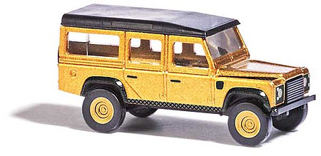 Busch Land Rover - Assembled Gold, Black - N-Scale