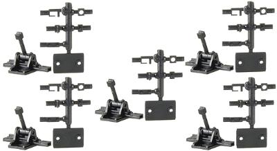 Caboose Operating Ground Throw Sprung .165 Travel w/Selectable End Fittings (Set of 5 #218 Units) - HO-Scale