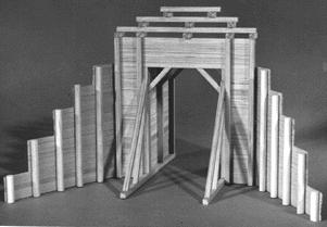 Campbell Timber Tunnel Portals N Scale Model Railroad Tunnel Kit #346