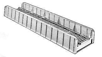 Campbell 70 Thru Plate Girder Bridge HO Scale Model Railroad Bridge Kit #766