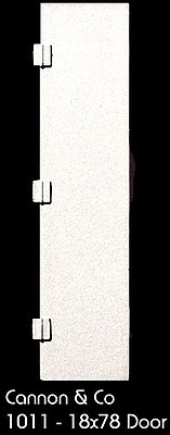 Cannon Plain Hd Door 18x78 8/ - HO-Scale (8)