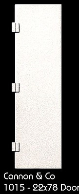 Cannon Plain Hd Door 22x78 8/ - HO-Scale (8)