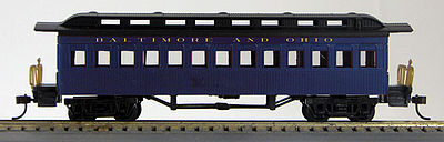 Con-Cor Coach Car Baltimore & Ohio #164 blue HO Scale Model Train Passenger Car #1005639