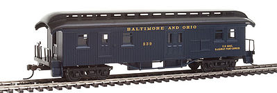 Con-Cor Baggage/Mail Baltimore & Ohio #56 blue HO Scale Model Train Passenger Car #1005714