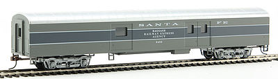 Con-Cor 72 Streamline Baggage Santa Fe Scout HO Scale Model Train Passenger Car #10204