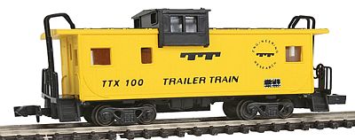 Con-Cor Caboose extended vision Trailer Train N Scale Model Train Freight Car #126110