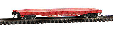 Con-Cor 50 Flatcar with Stakes Great Northern N Scale Model Train Freight Car #14096