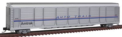 Con-Cor Tri-Level Auto Rack Amtrak #9102 N Scale Model Train Freight Car #14763