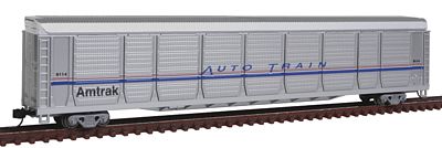 Con-Cor Tri-Level Auto Rack Amtrak #9114 N Scale Model Train Freight Car #14764
