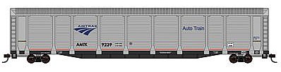 Con-Cor Tri-Level Auto Rack Amtrak #9232 N Scale Model Train Freight Car #14765