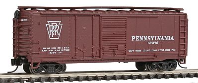 Con-Cor 40 Single Plug Door Box Car Pennsylvania Railroad N Scale Model Train Freight Car #15068