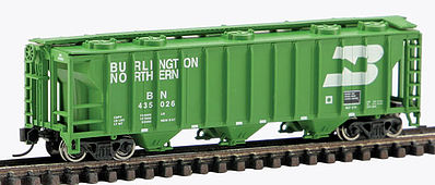 Con-Cor 40 Covered hopper Burlington Northern N Scale Model Train Freight Car #15094