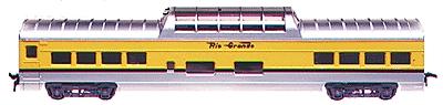Con-Cor 72 Streamline Vista Dome Rio Grande Ski Train HO Scale Model Train Passenger Car #19401