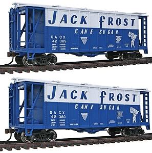 Con-Cor GATX Airslide Covered Hopper 2-Pack Jack Frost Sugar HO Scale Model Train Freight Car #197011