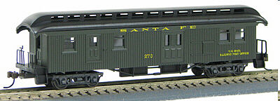 Con-Cor Open Platform Baggage ATSF HO Scale Model Train Passenger Car #326
