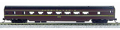 Con-Cor 85 Smooth-Side Coach Pennsylvania Railroad N Scale Model Train Passenger Car #40021