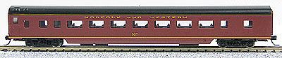 Con-Cor 85 Smooth-Side Coach Norfolk & Western N Scale Model Train Passenger Car #40022