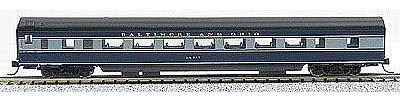 Con-Cor 85 Smooth-Side Coach Baltimore & Ohio N Scale Model Train Passenger Car #40040