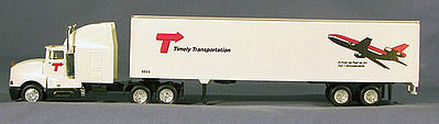 Con-Cor 18 Wheeler Timely Transport HO Scale Model Railroad Vehicle #4009507