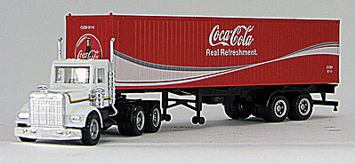 Con-Cor Tractor with Container Coca Cola HO Scale Model Railroad Vehicle #4009612