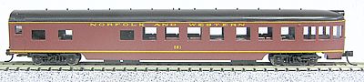 Con-Cor 85 Smooth-Side Observation Norfolk & Western N Scale Model Train Passenger Car #40172