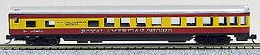 Con-Cor 85' Smooth-Side Observation Royal American Shows N Scale Model Train Passenger Car #40173
