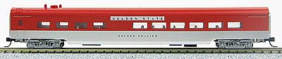 Con-Cor 85 Smooth-Side Diner Southern Pacific Golden State N Scale Model Passenger Car #40306