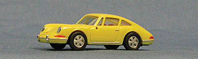 Con-Cor Porsche 911 Sportster 1966 (yellow) HO Scale Model Railroad Vehicle #4034