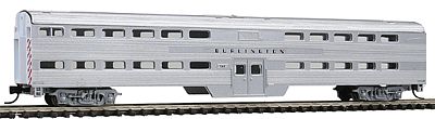 Con-Cor Pullman-Standard Bi-Level Commuter Cab CB&Q N Scale Model Train Passenger Car #40569