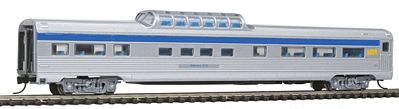 Con-Cor Budd 85 Corrugated-Side Mid-Train Dome VIA Rail Canada N Scale Model Passenger Car #41363