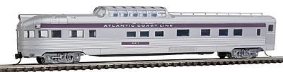 Con-Cor Budd 85 Dome-Observation Atlantic Coast Line N Scale Model Train Passenger Car #41382