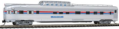 Con-Cor Budd 85 Corrugated-Side Dome-Observation Amtrak N Scale Model Train Passenger Car #41384