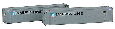 Con-Cor 45 Container Maersk Med #1 (2) N Scale Model Train Freight Car Load #444005