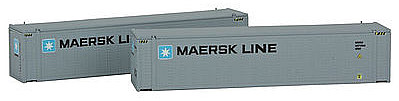 Con-Cor 45 Container Maersk Med #2 (2) N Scale Model Train Freight Car Load #444006